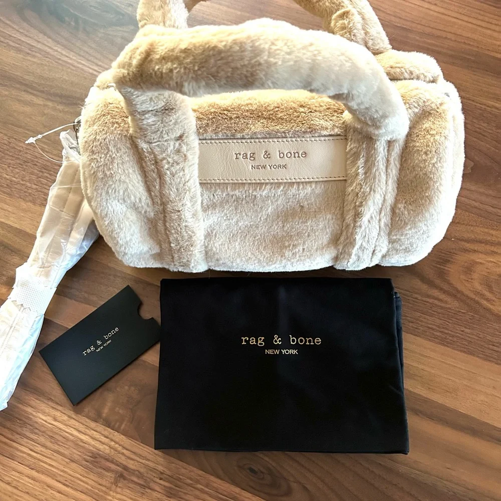 RAG & BONE 🎇HP🎇 CLOUD MINI FUR DUFFLE BAG NWT - Picture 7 of 7